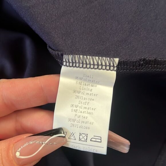 NWT  Elegant One Shoulder Cocktail Dress Ruffle Short Sleeve A Line Party Dress - Picture 13 of 14